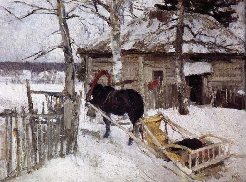 Konstantin Korovin Winter Sweden oil painting art